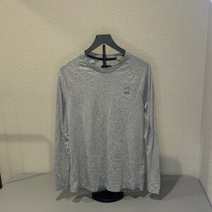 G-Star Light Gray Long Sleeve Tee